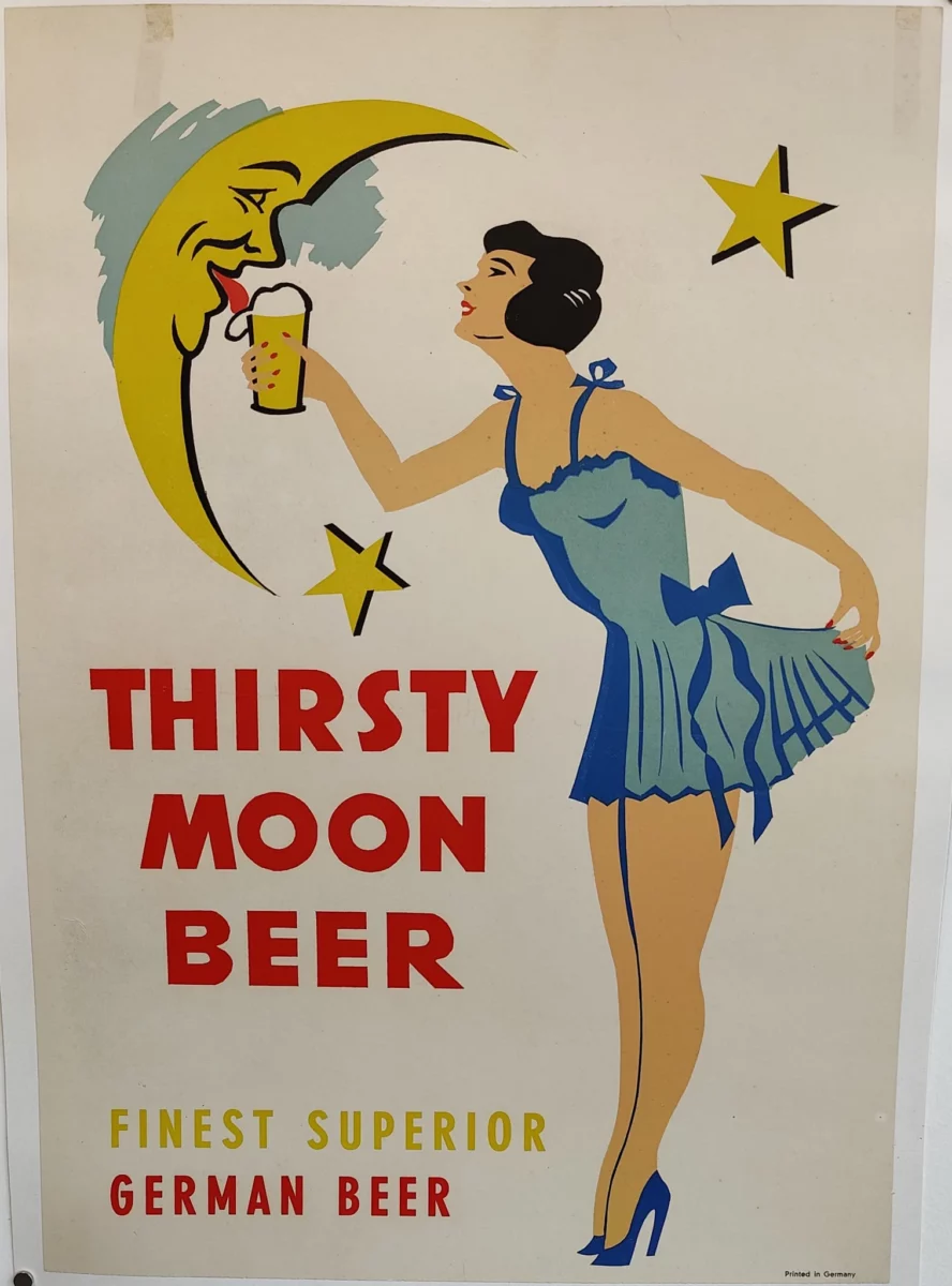 Thirsty Moon @ Real Old Paper Gallery Vintage Posters