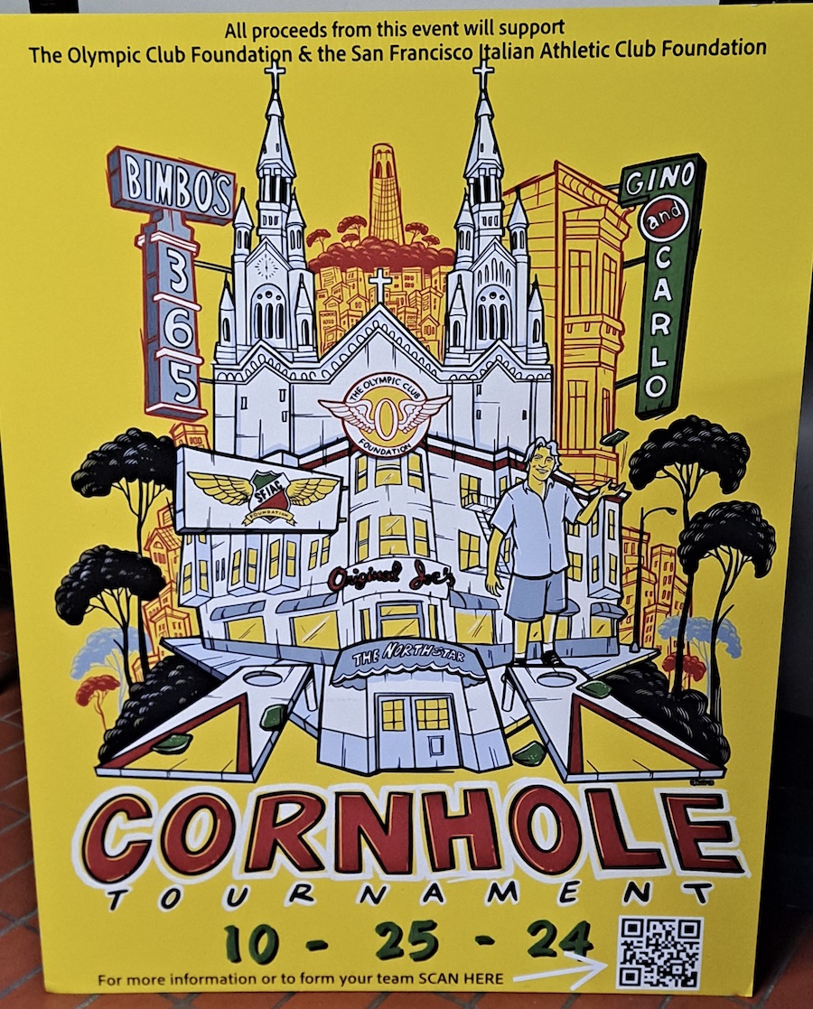 Poster for the 2024 Cornhole Tournament