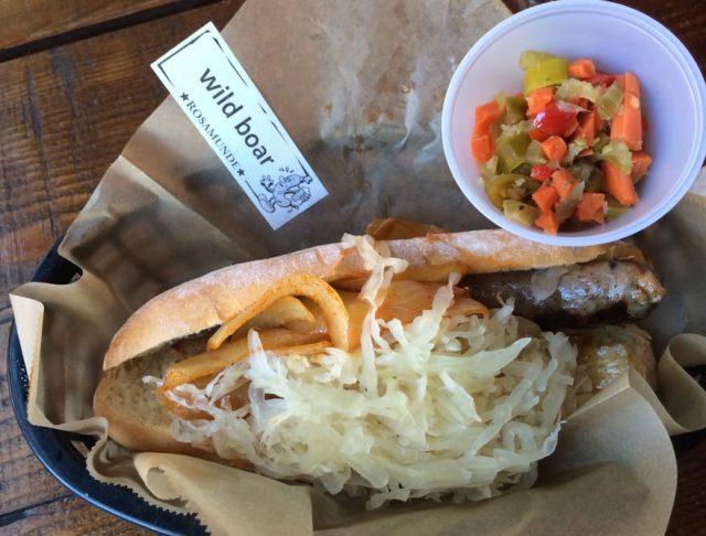 The Wild Boar Sausage at Rosamunde - Joe Content - Table of Content
