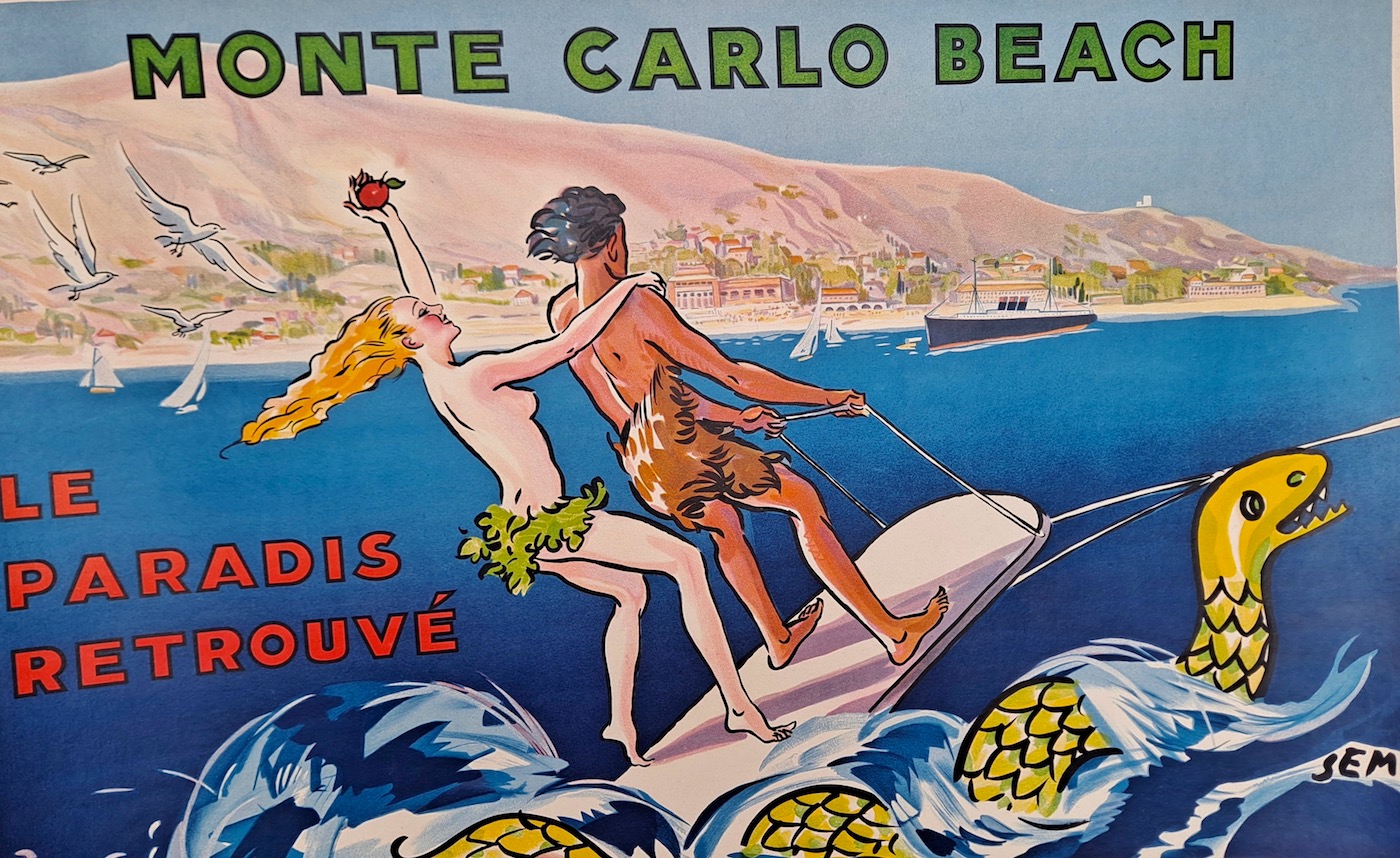 Vintage poster for Monte Carlo Beach - VINTAGE POSTER