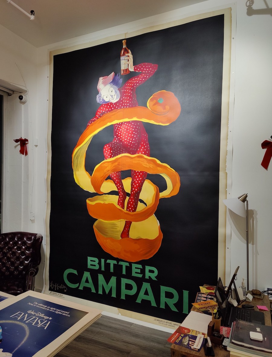 Real Old Paper - Cappiello Bitter Campari Poster